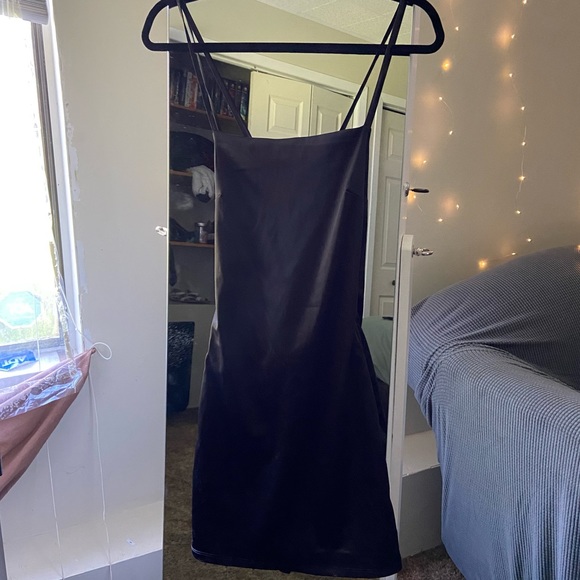 NWT garage squareneck lace up back dress - Picture 2 of 4